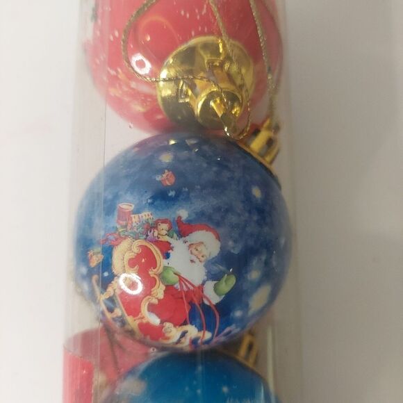 Deco Noel 5 pack Ornaments 2" inche Balls - Picture 6 of 7